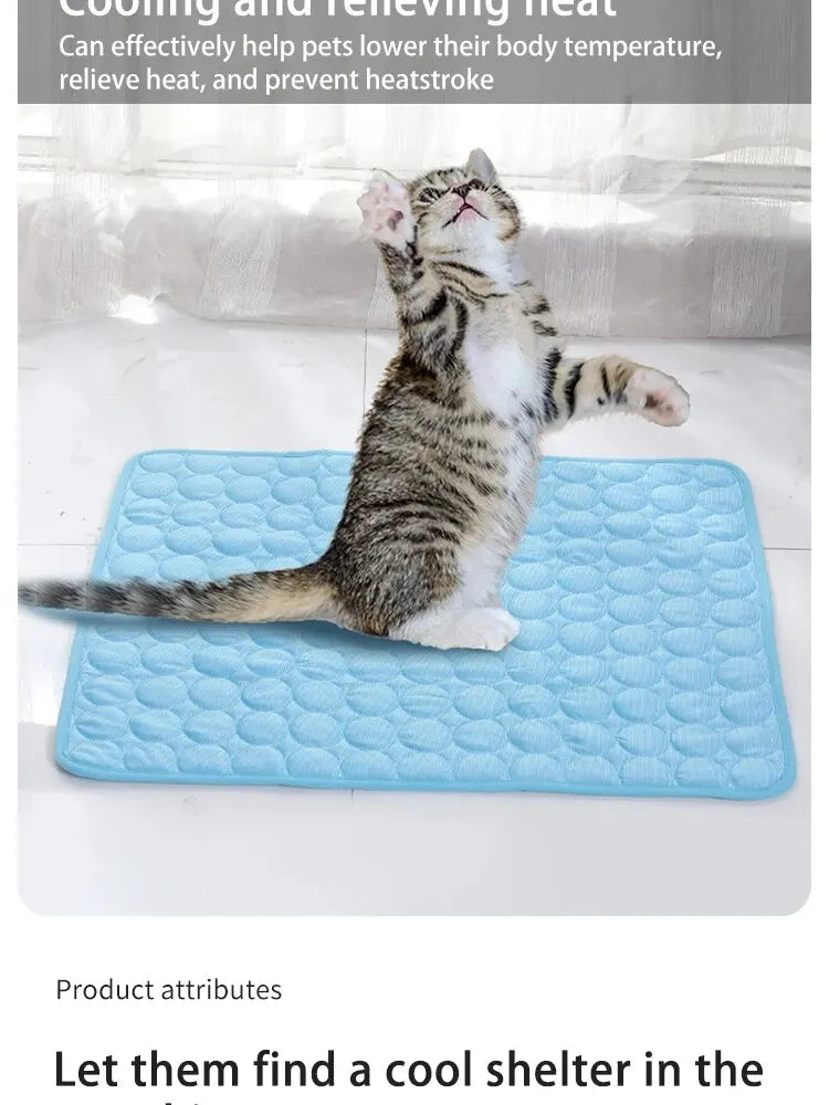 Tapis rafraîchissant pour animaux de compagnie, idéal pour l'été, pour chats et chiens.