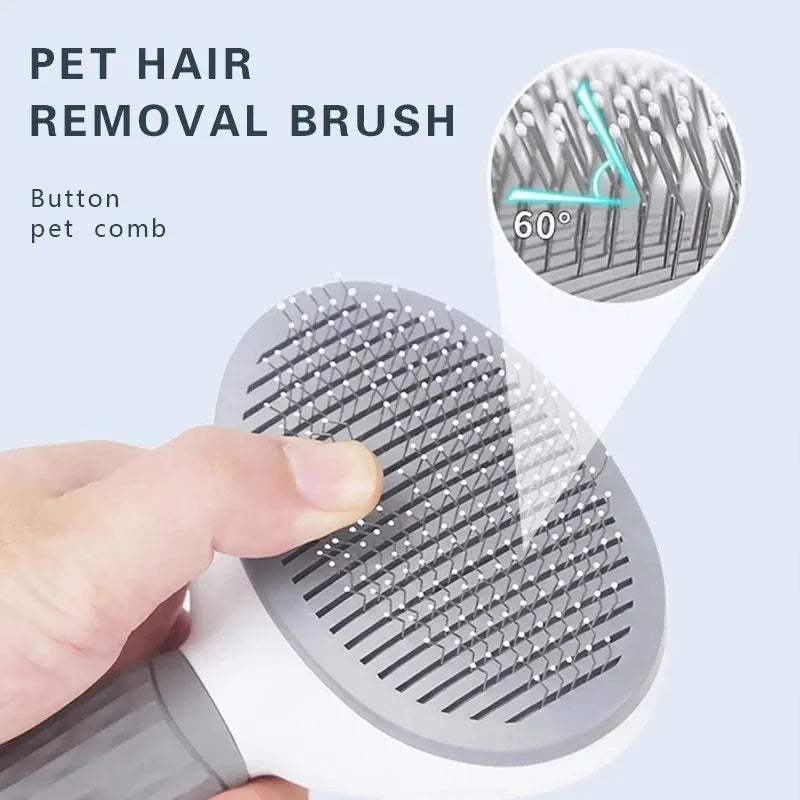 Brosse pour chiens et chats, peigne autonettoyant, brosse démêlante