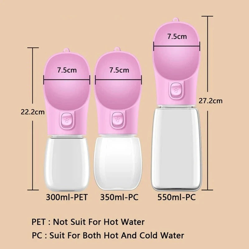 Bouteille d'eau Portable pour chien, pour petits et grands chiens, chat, extérieur, étanche, bols à boire