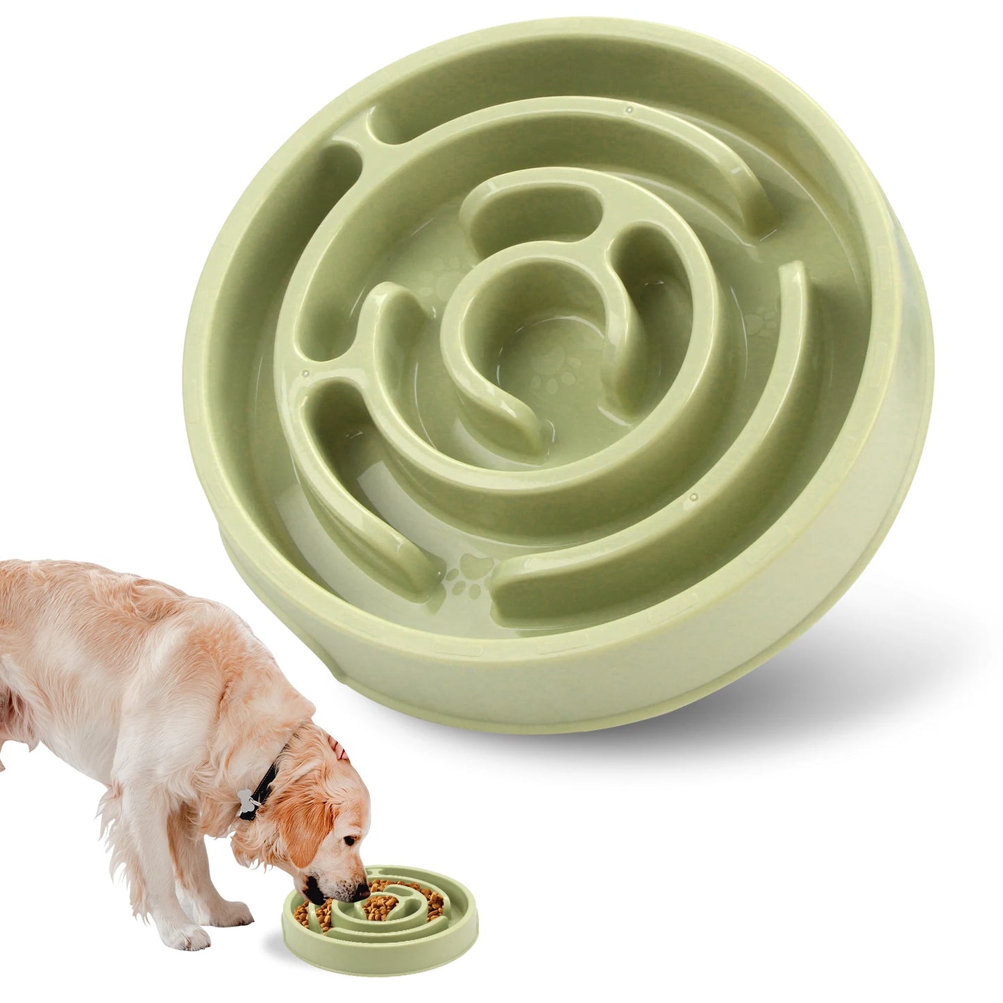 Bol d'alimentation lente pour chien de compagnie, amusant, antidérapant, Anti-grippage, plats d'alimentation, bol écologique pour grands, moyens et petits chiens, chiots
