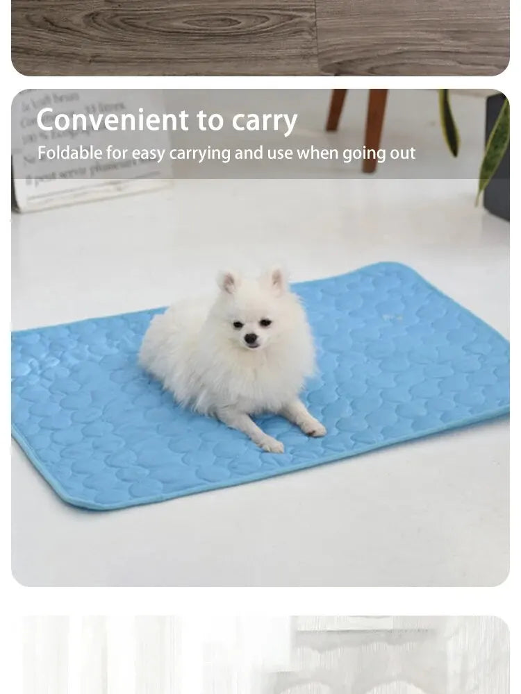 Tapis rafraîchissant pour animaux de compagnie, idéal pour l'été, pour chats et chiens.