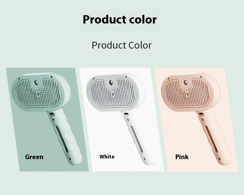 Brosse vapeur pour chat et chien - Peigne à vapeur pour éliminer les poils d'animaux
