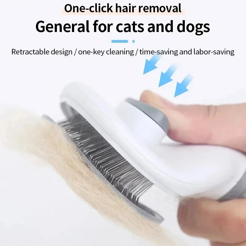 Brosse pour chiens et chats, peigne autonettoyant, brosse démêlante