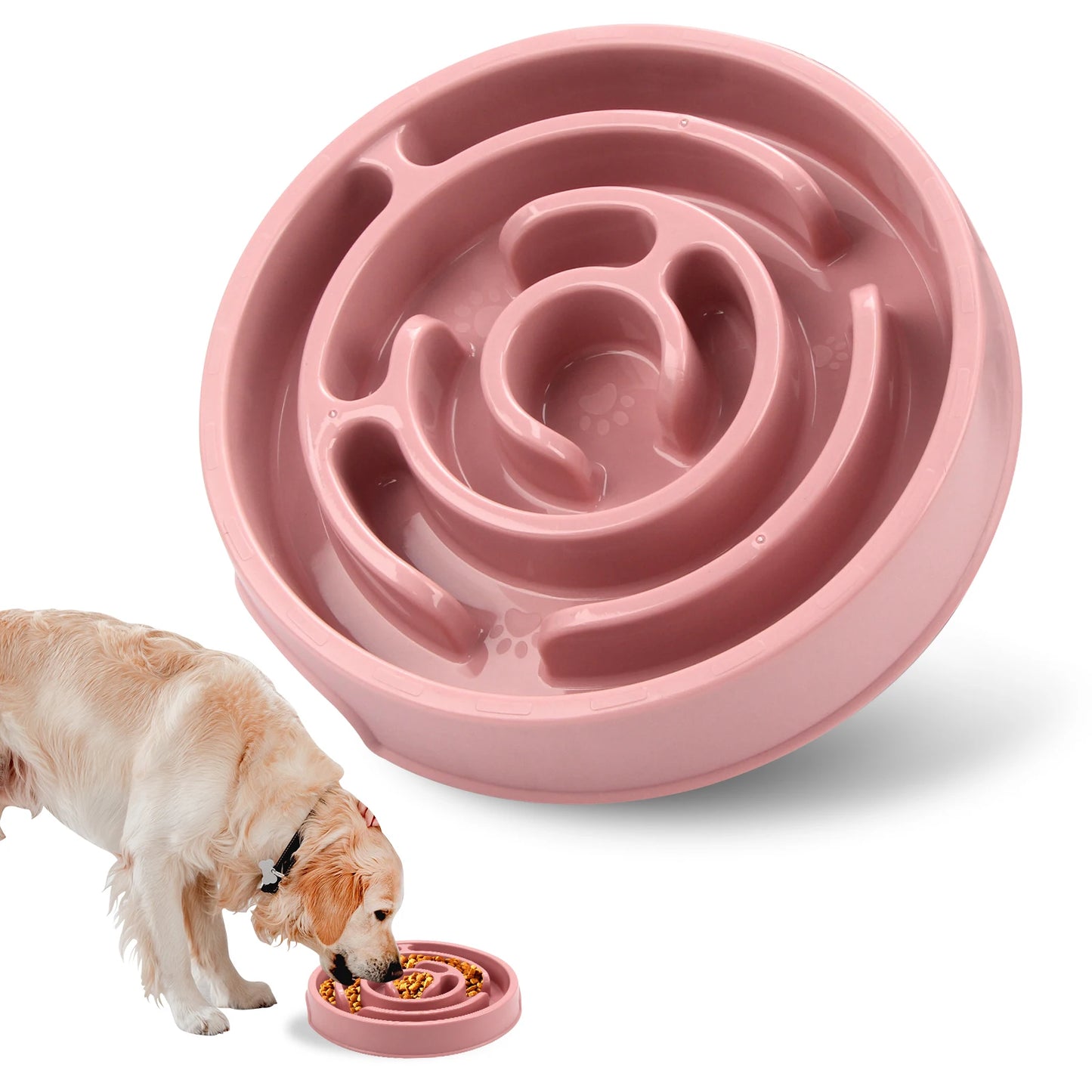 Bol d'alimentation lente pour chien de compagnie, amusant, antidérapant, Anti-grippage, plats d'alimentation, bol écologique pour grands, moyens et petits chiens, chiots