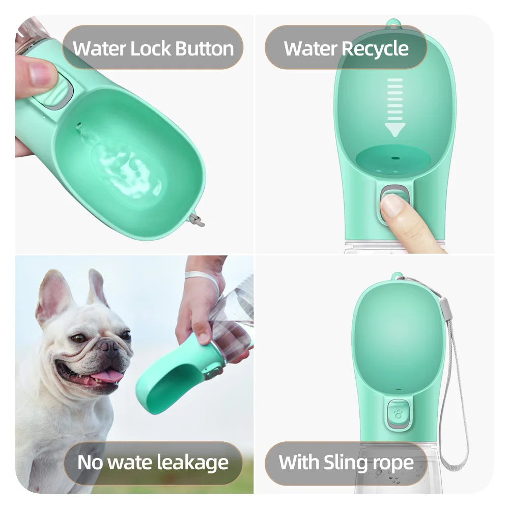 Bouteille d'eau Portable pour chien, pour petits et grands chiens, chat, extérieur, étanche, bols à boire
