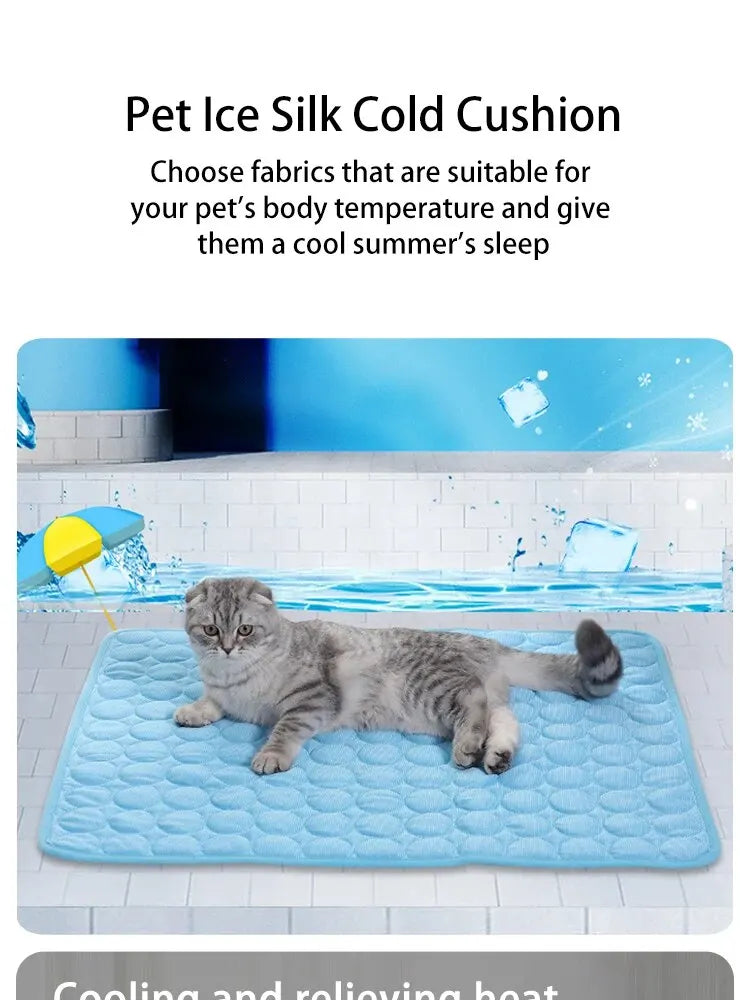 Tapis rafraîchissant pour animaux de compagnie, idéal pour l'été, pour chats et chiens.