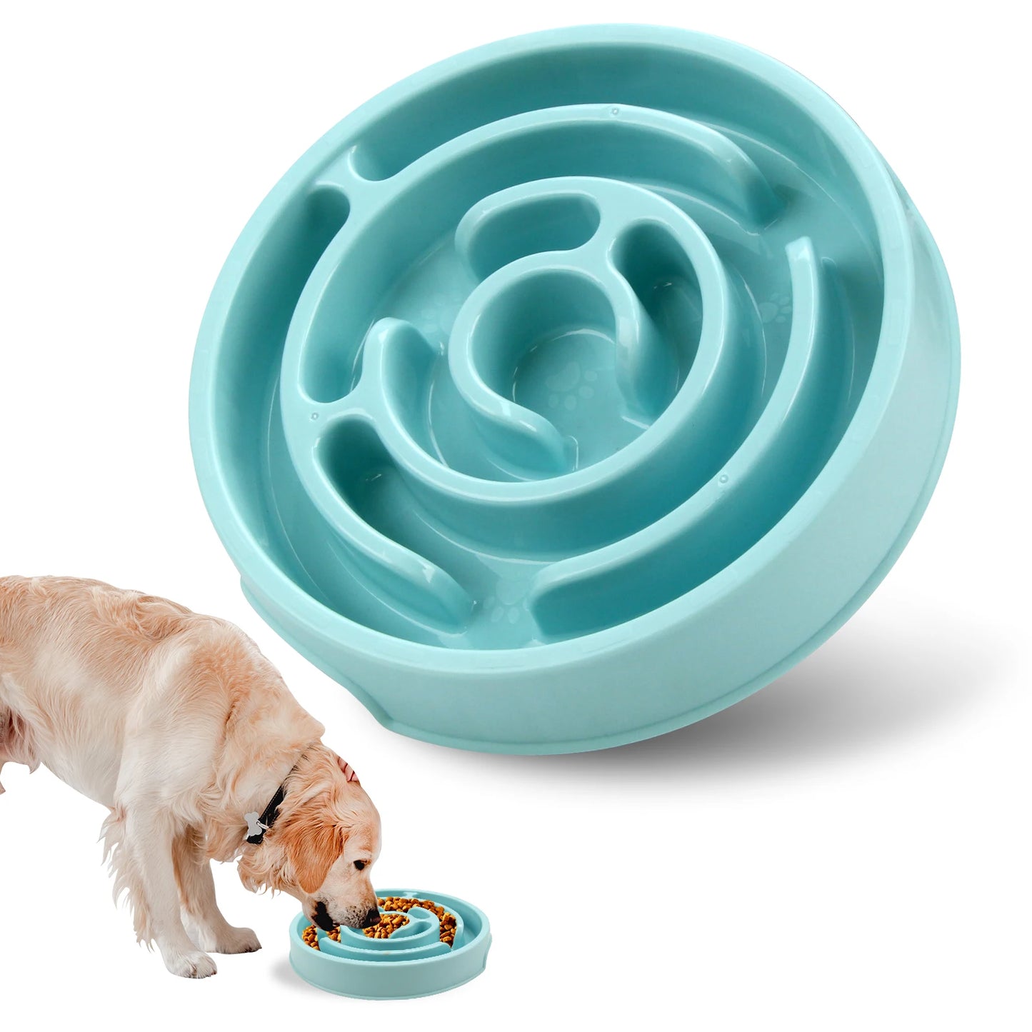 Bol d'alimentation lente pour chien de compagnie, amusant, antidérapant, Anti-grippage, plats d'alimentation, bol écologique pour grands, moyens et petits chiens, chiots