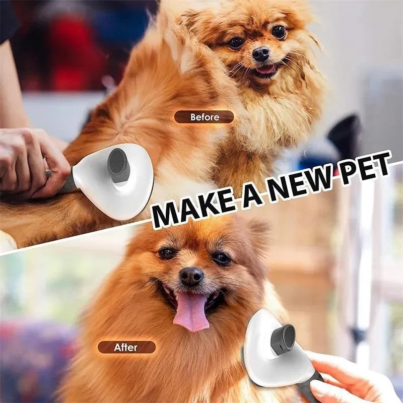Brosse pour chiens et chats, peigne autonettoyant, brosse démêlante